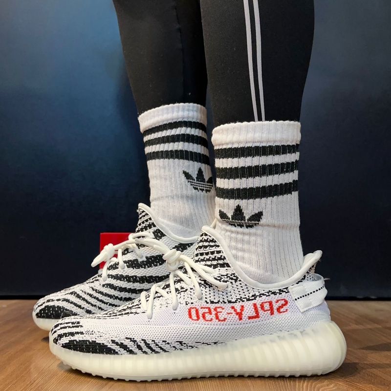Sapatos Lifestyle Adidas Venda - Yeezy Boost 350 V2 Zebra Homem Branco
