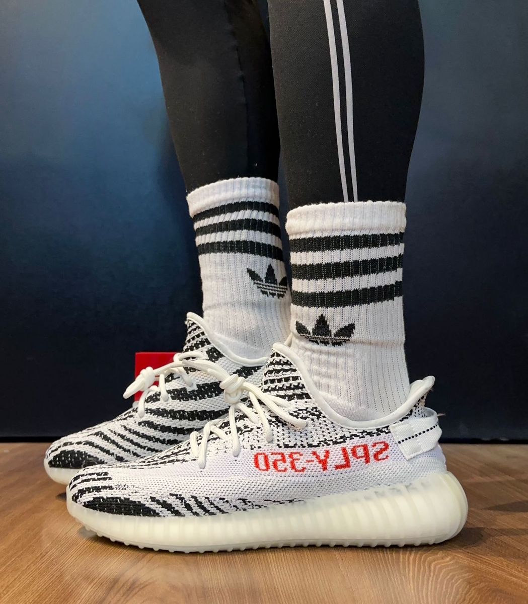 Adidas Yeezy 350 Boost V2 Zebra, Tênis Masculino Adidas Usado 90141670