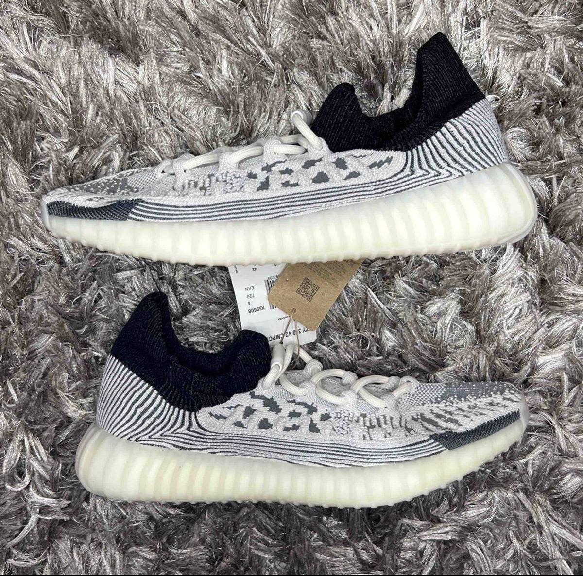 靴  YZY 350 V2 CMPCT US8 Adidas Yeezy 350 V2 Cmpct Slate White | Adidas Nunca Usado