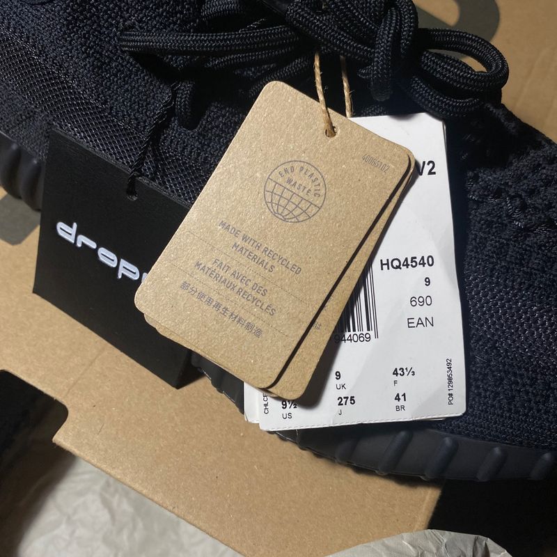 Adidas Yeezy Boost 350 V2 Onyx 41 Tênis Masculino Adidas Nunca