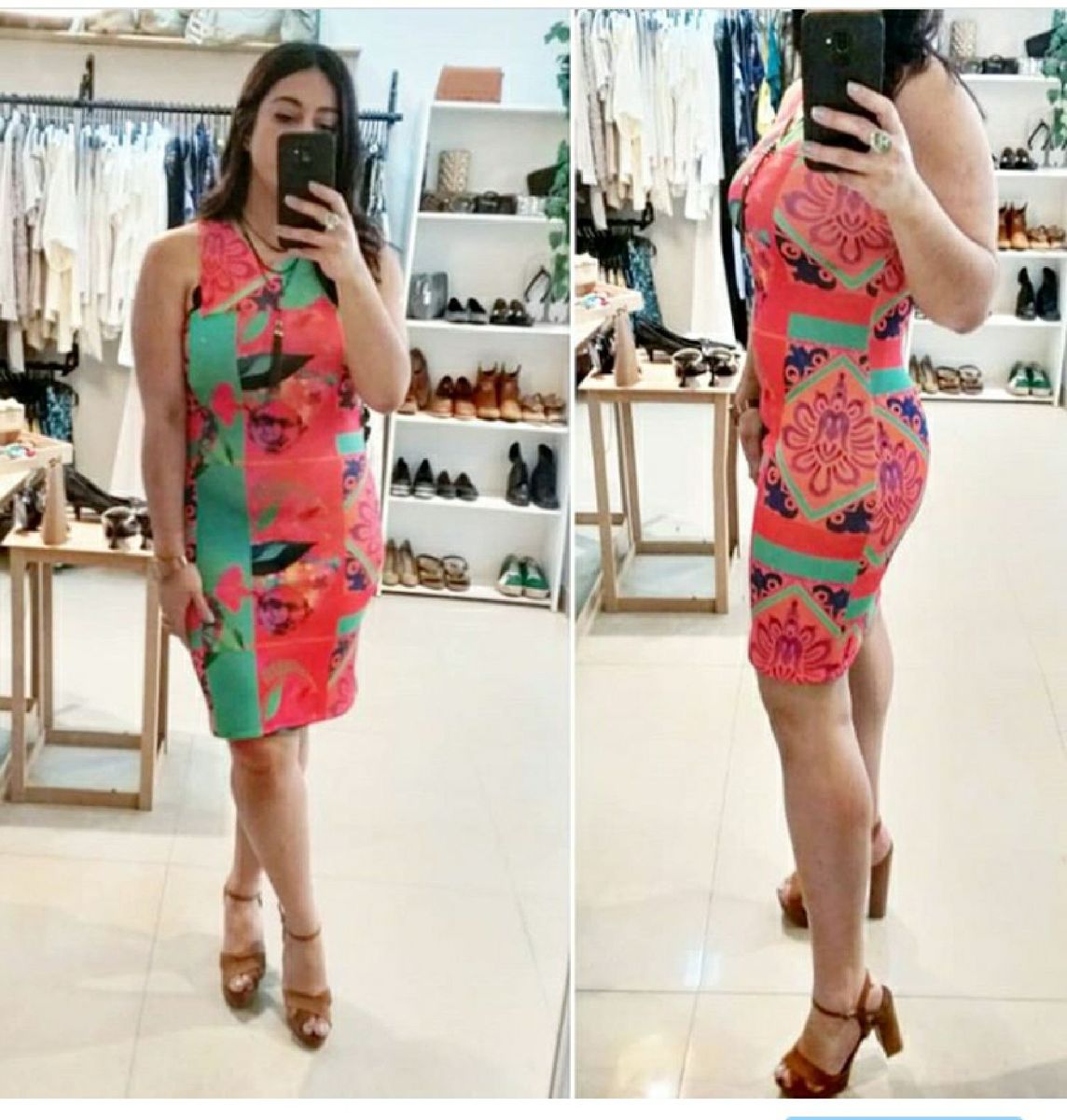 vestido neoprene tubinho