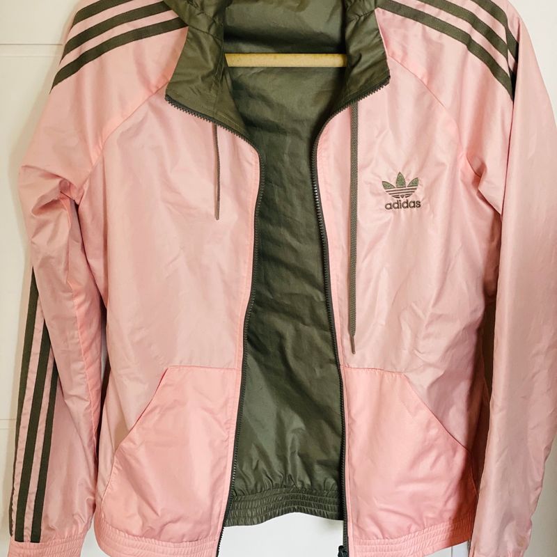 Agasalho adidas verde sales feminino