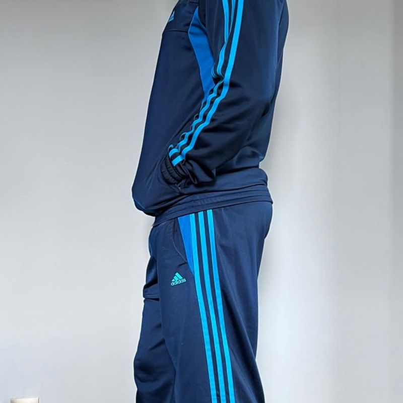 Agasalho Adidas Original Azul Casaco Masculino Adidas Usado 71385529 enjoei