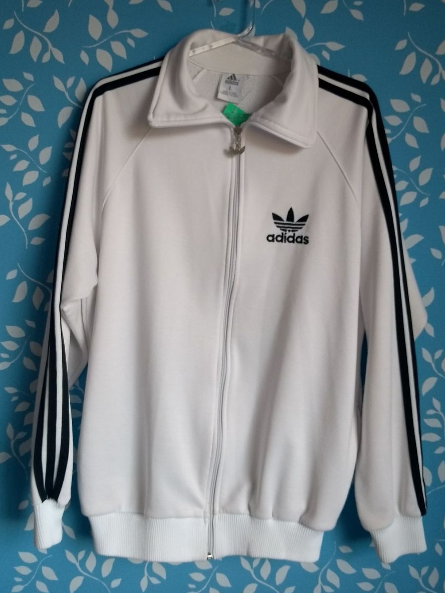 agasalho adidas branco masculino
