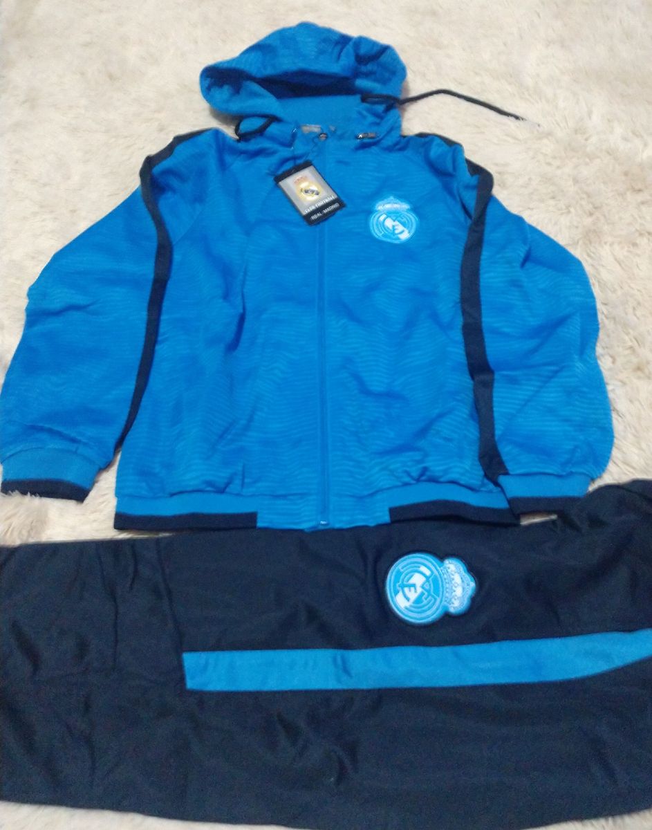 conjunto moletom masculino real madrid