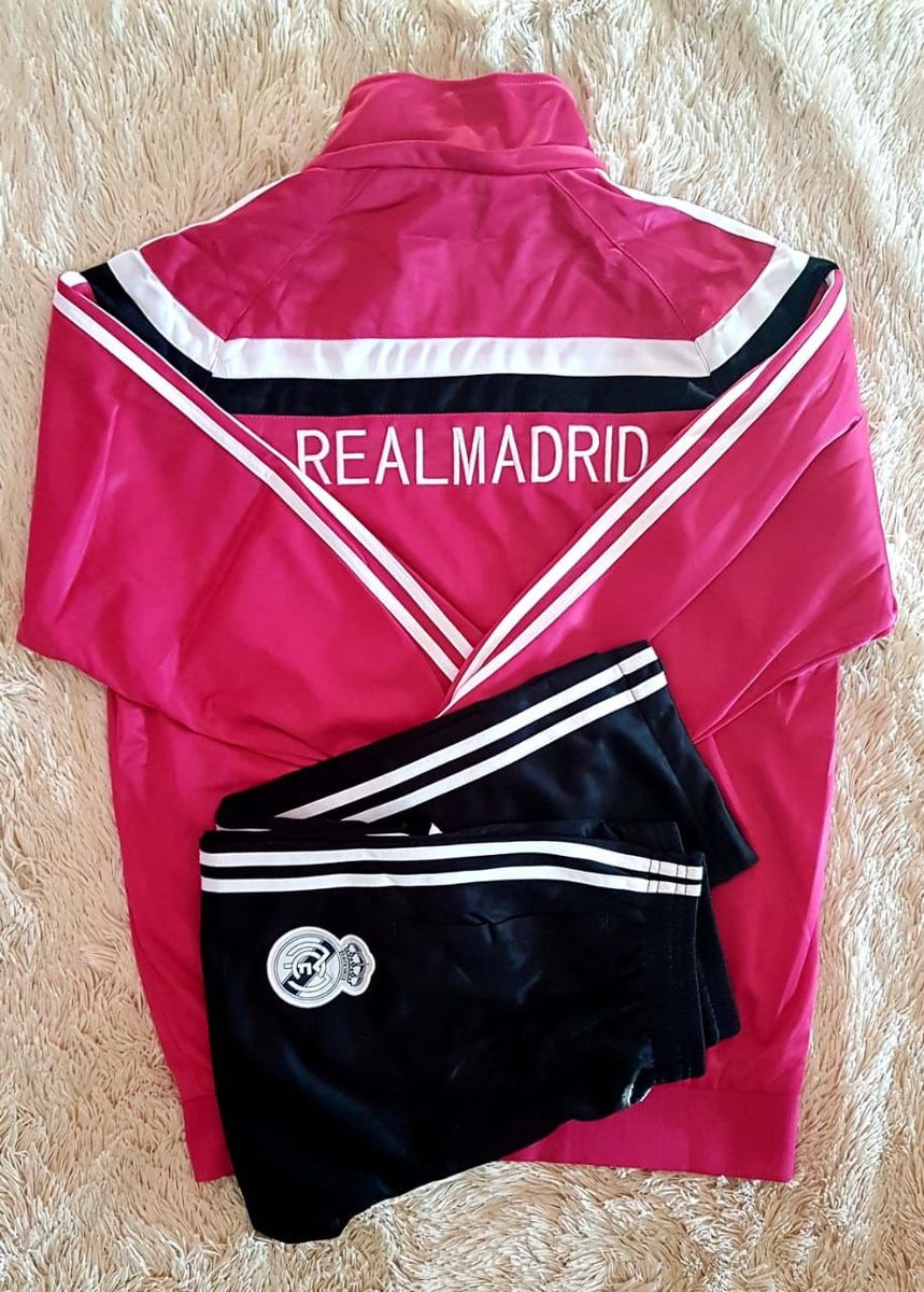 blusa de frio do real madrid rosa