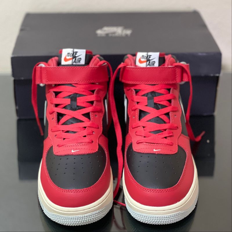 Air Force 1 Mid Split Black Red N 43br 11us | Nike Nunca Usado