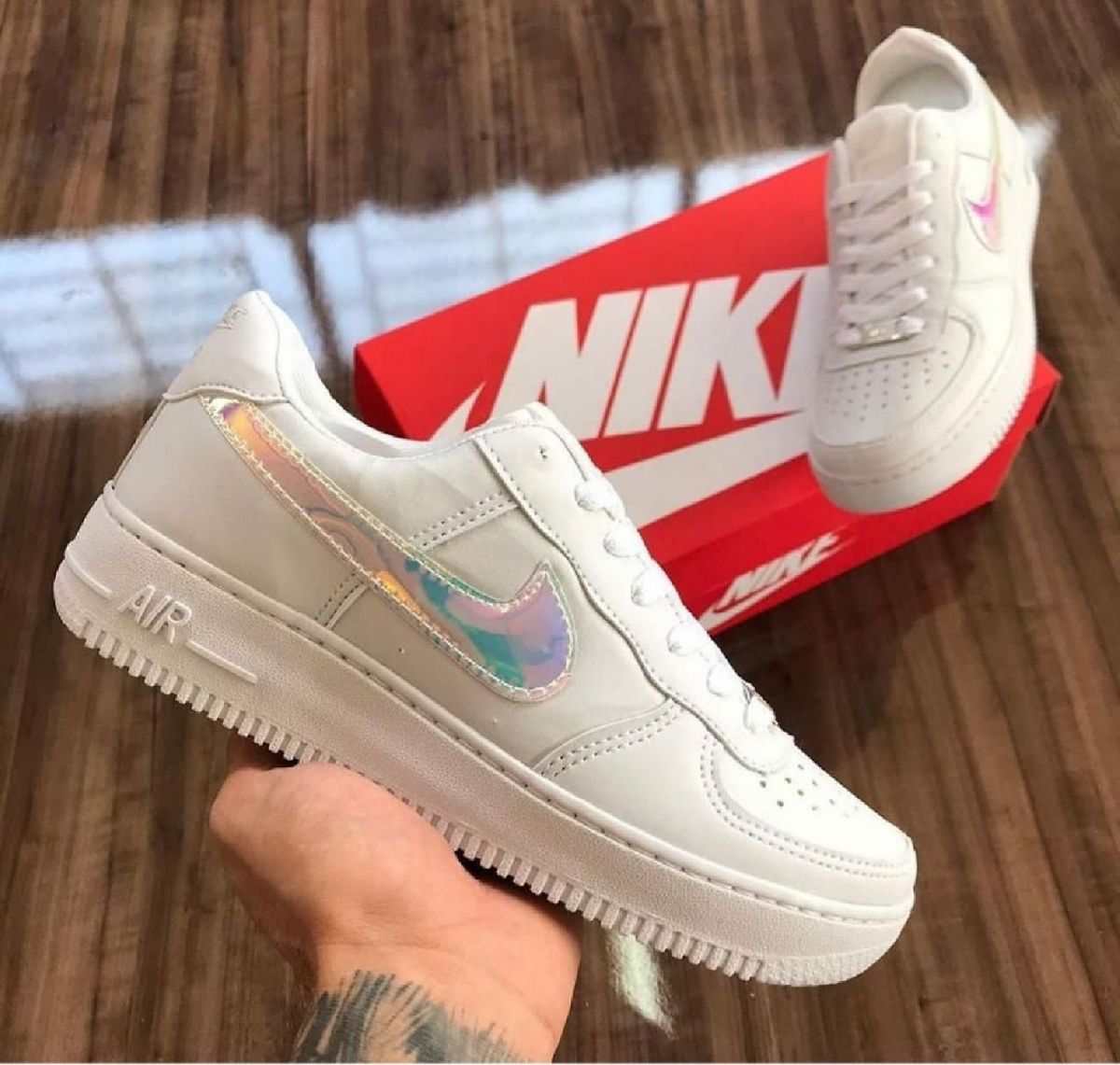nike air force holographic womens