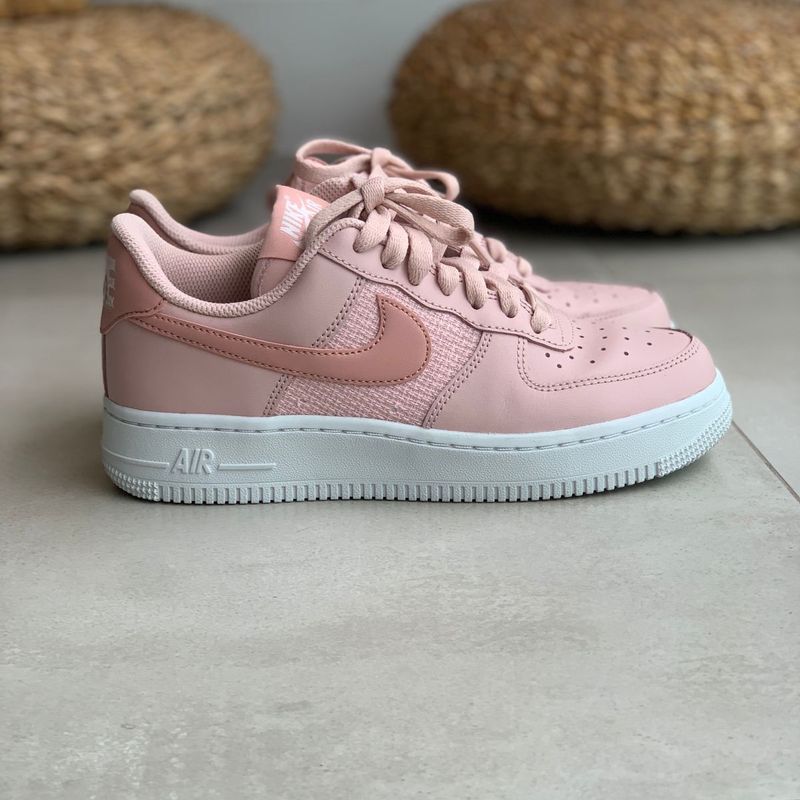 Pink and gold hot sale air force ones