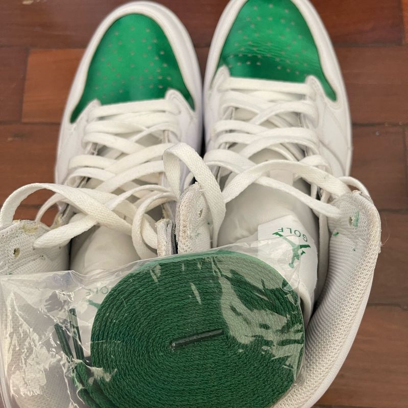 Air Jordan 1 High Metallic Green Golf | Jordan Nike Nunca Usado