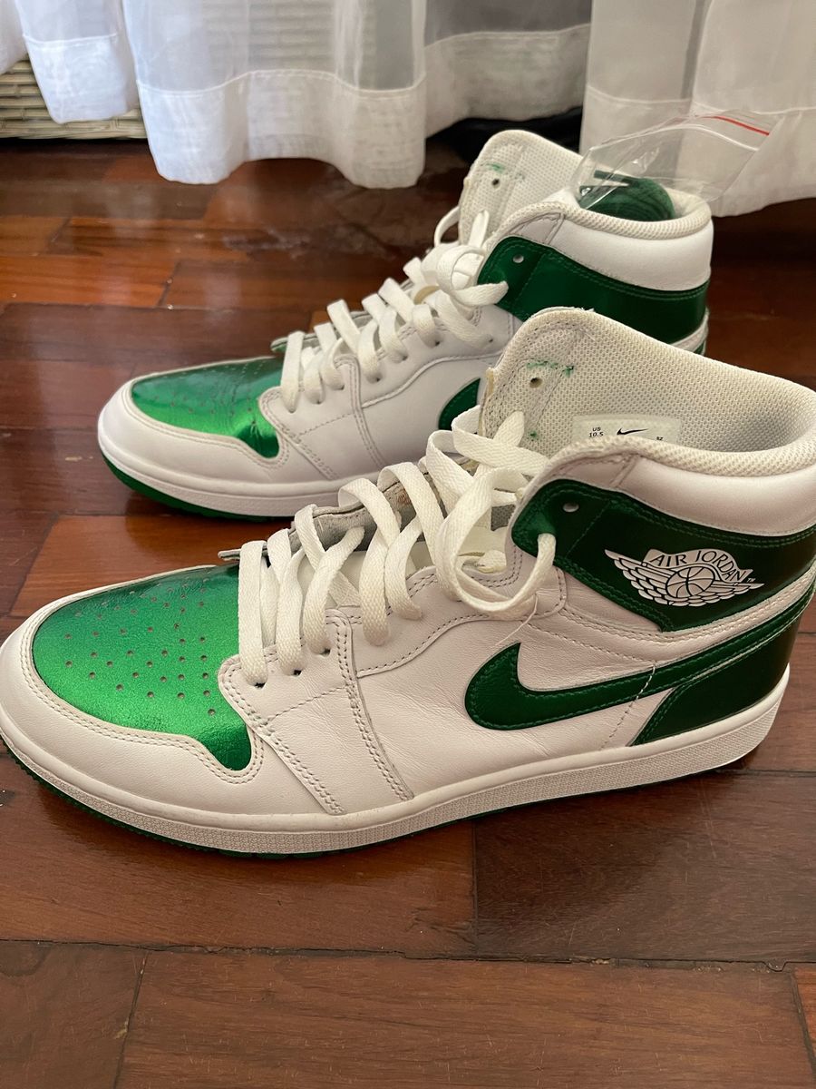 Air Jordan 1 High Metallic Green Golf | Jordan Nike Nunca Usado