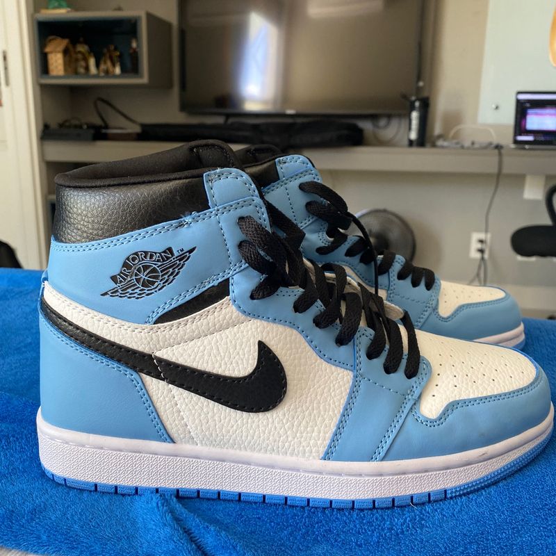 Air Jordan 1 High University Blue | Tênis Masculino Jordan Nunca