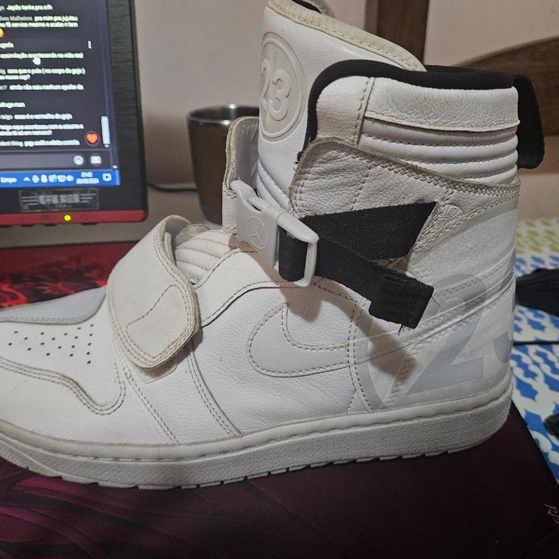 Air Jordan 1 Moto Pure Platinum White Jordan Usado 108568870 enjoei