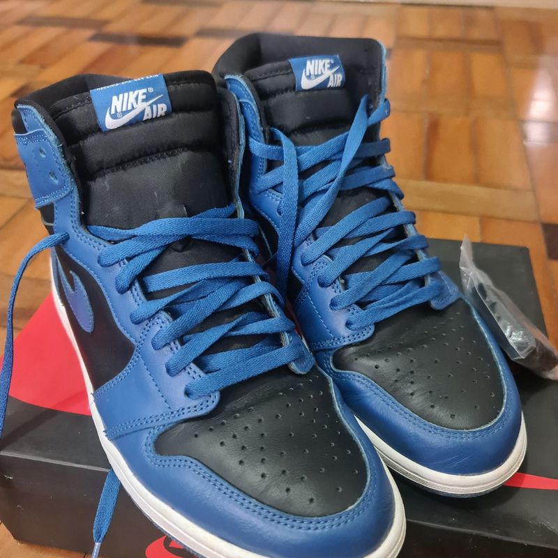 Air Jordan 1 Retro High Og - Azul e Preto | Nike Usado