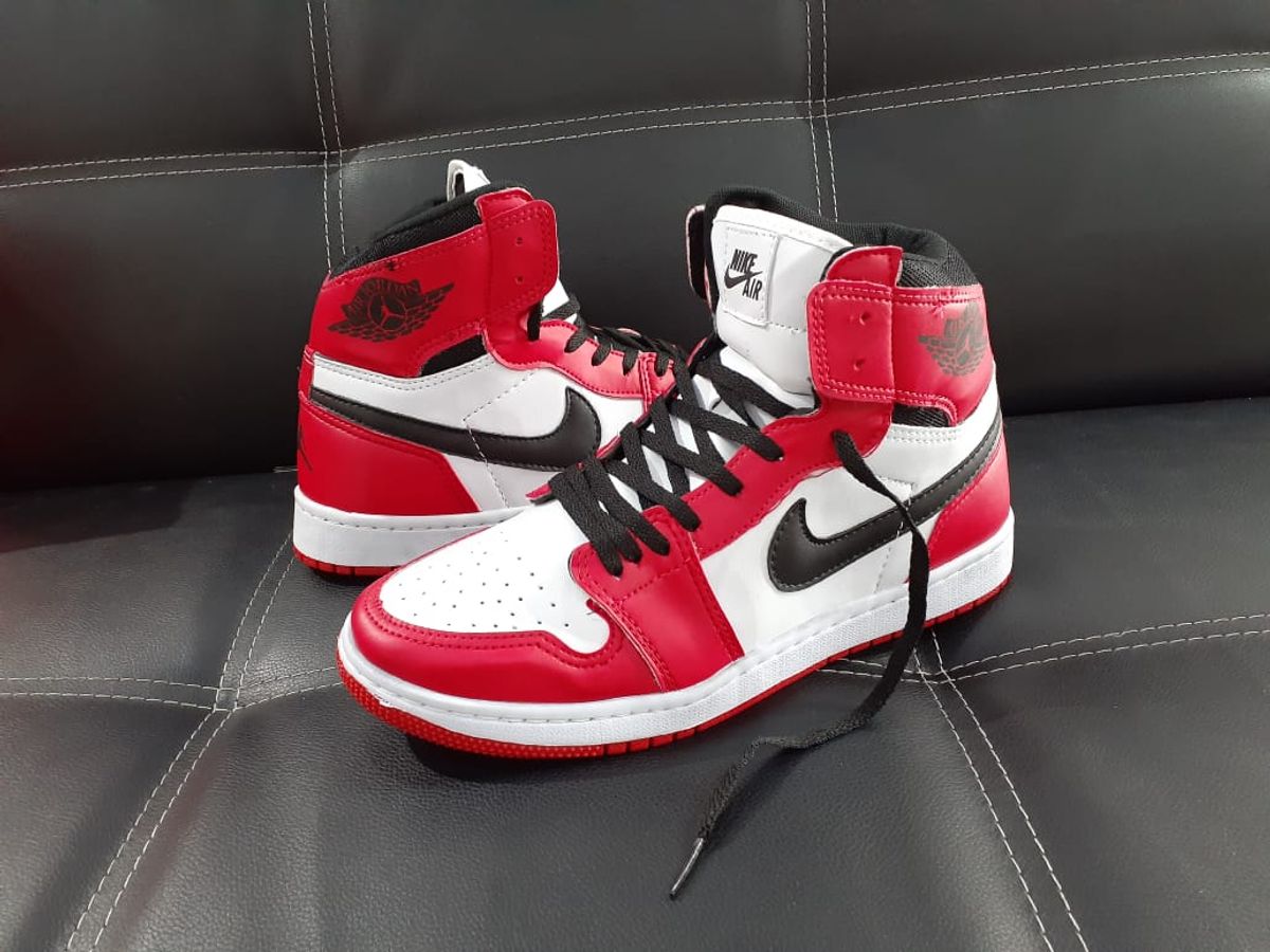 nike vermelho e preto