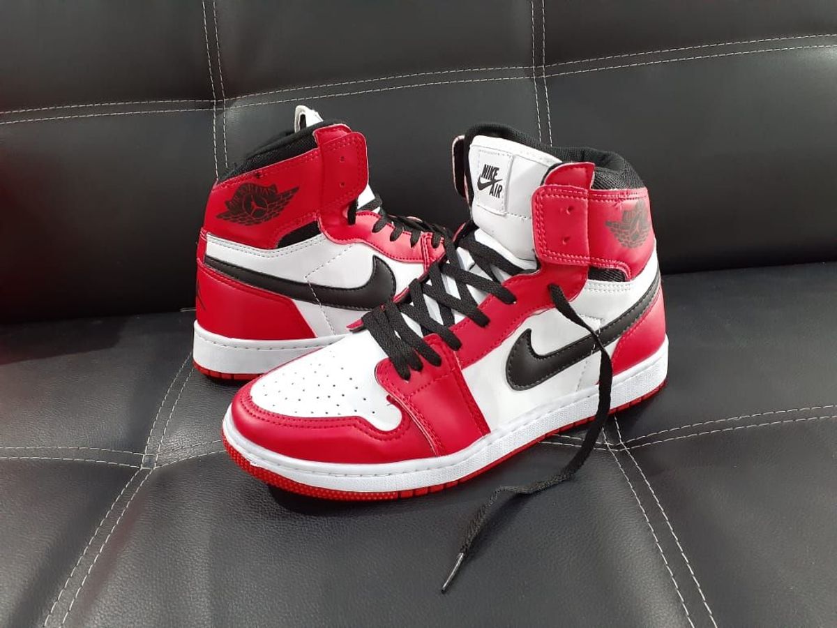 air jordan vermelho e branco