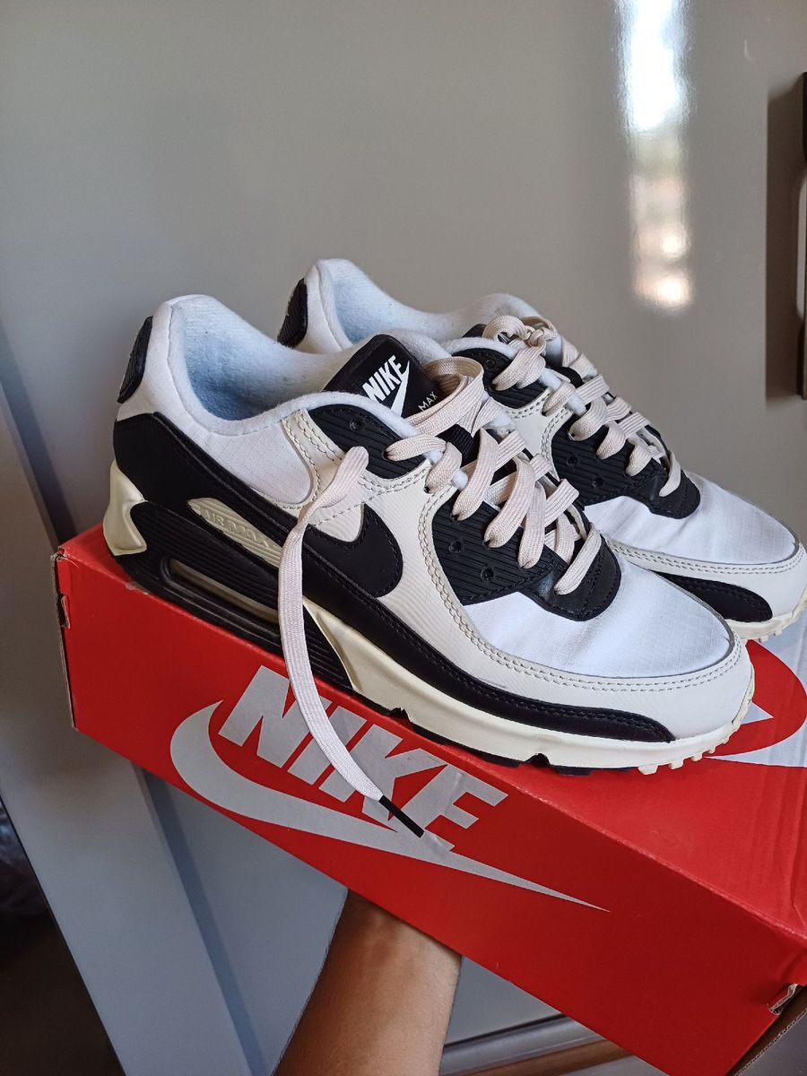 90 Feminino Air Max 90 Masculino Preto E Branco Tênis Nike Air Max - Main Image