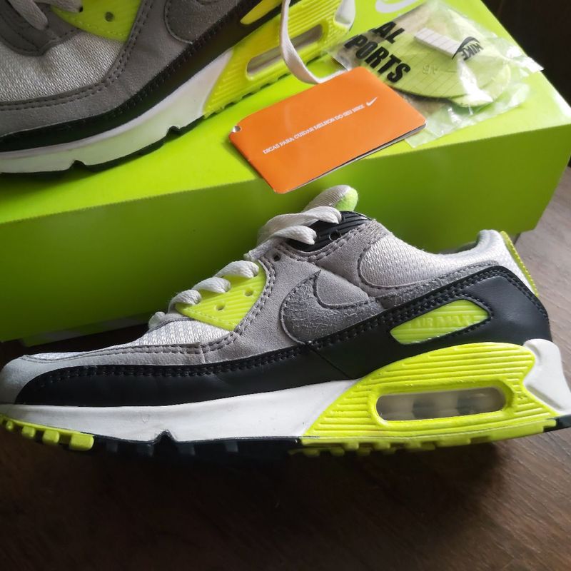 Air max 90 verde hot sale limao