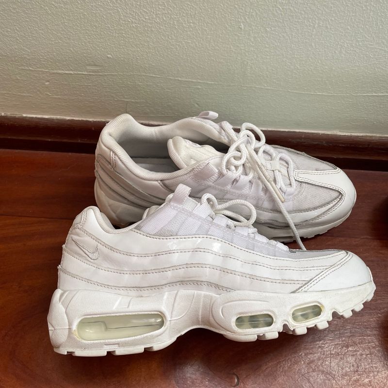 Nike Air Max 95 ホワイト Preços baixos em Nike Air Max 95 White/Black | eBay