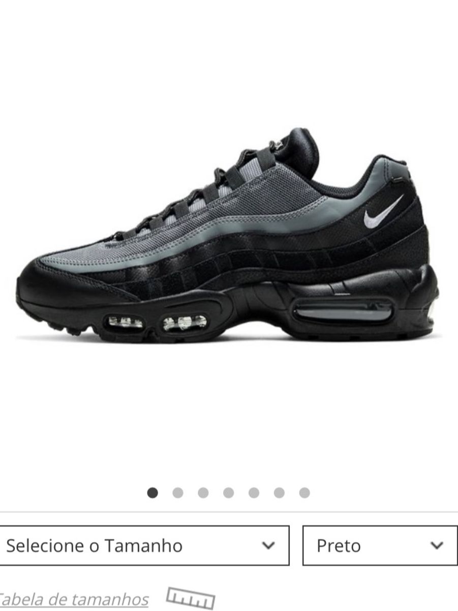 nike air max preto e cinza