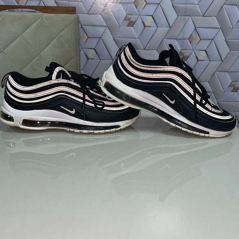 Nike Sneaker Air Max 97 Preto Branco Air Max 97 Preto Com Branco