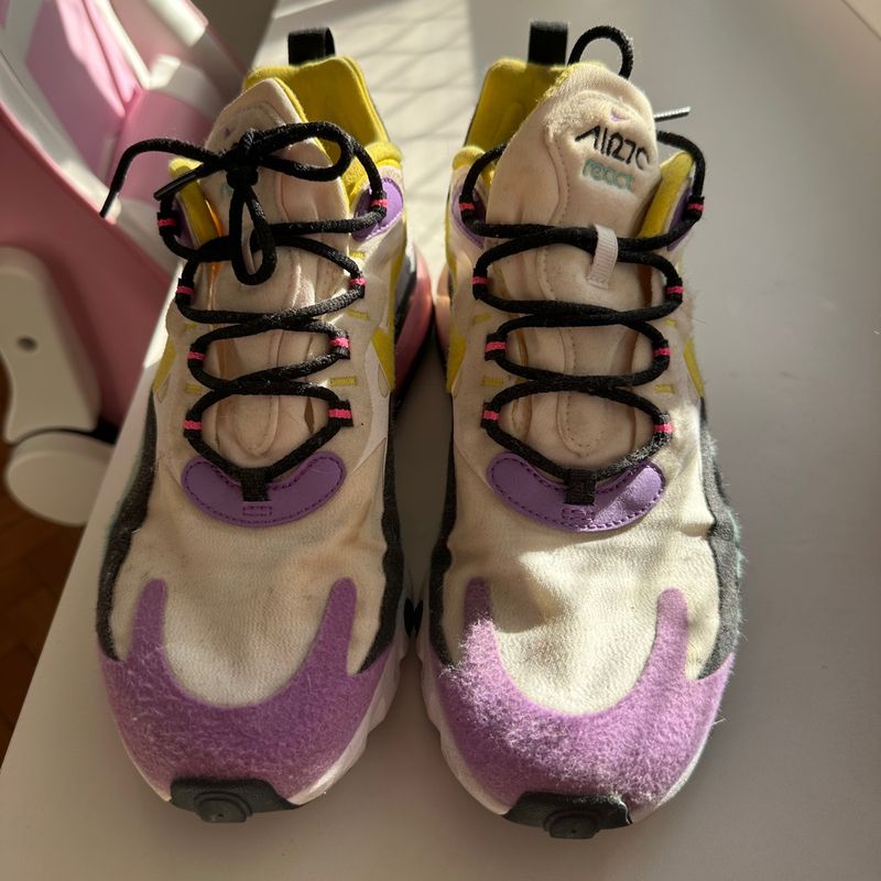 Nike react element store 270 flyknit bambino marrone