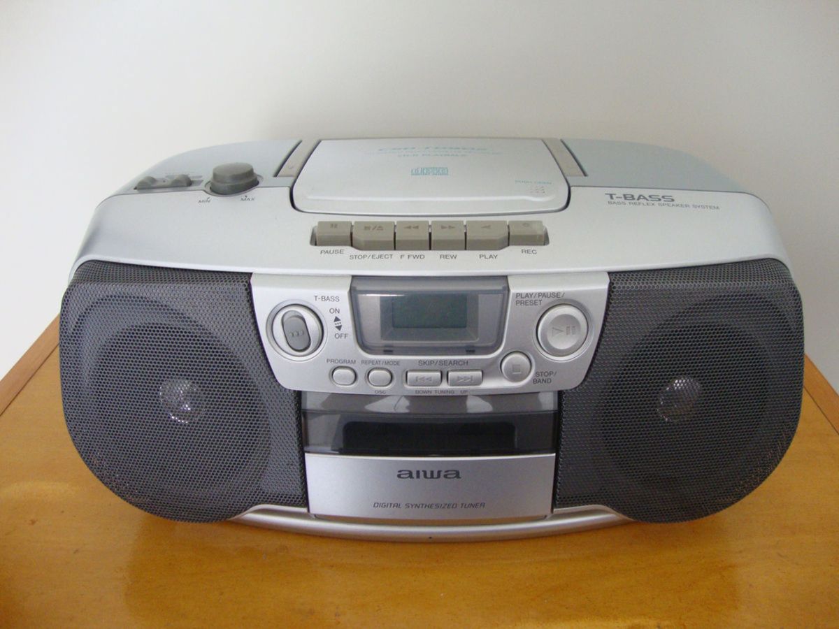 Aiwa Cd Boombox Csdtd902 Item de Música Aiwa Usado 594552 enjoei