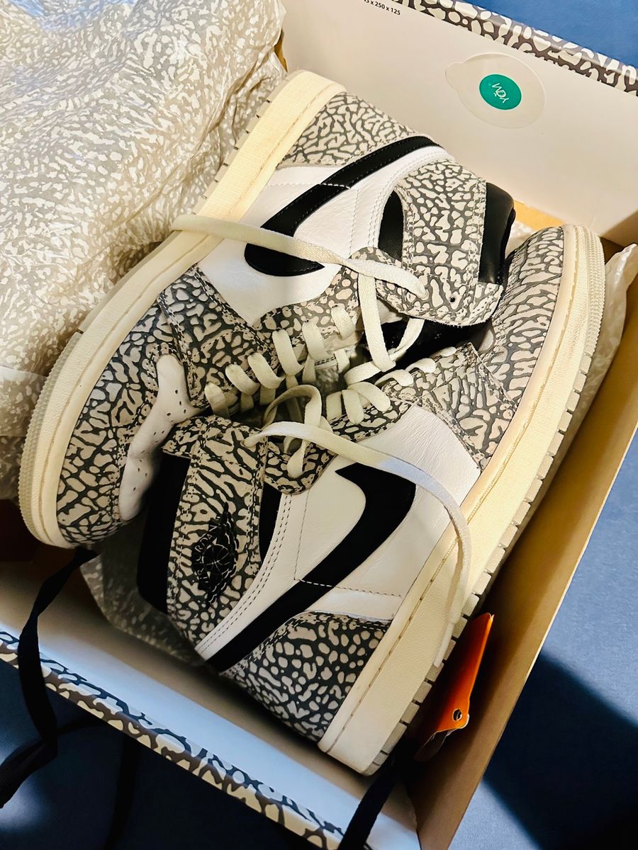 Aj 1 High White Cement | Tênis Masculino Nike Nunca Usado 90186269