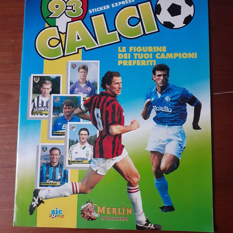 2 ALBUNS DE FIGURINHA: CAMPEONATO ITALIANO 93 - CAMPEON