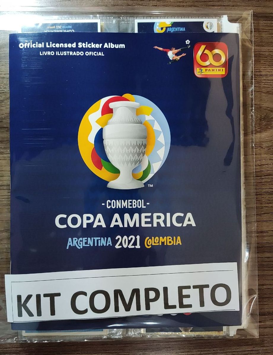 Álbum De Figurinhas Copa América 2021 Argentina Colômbia Completo Para ...