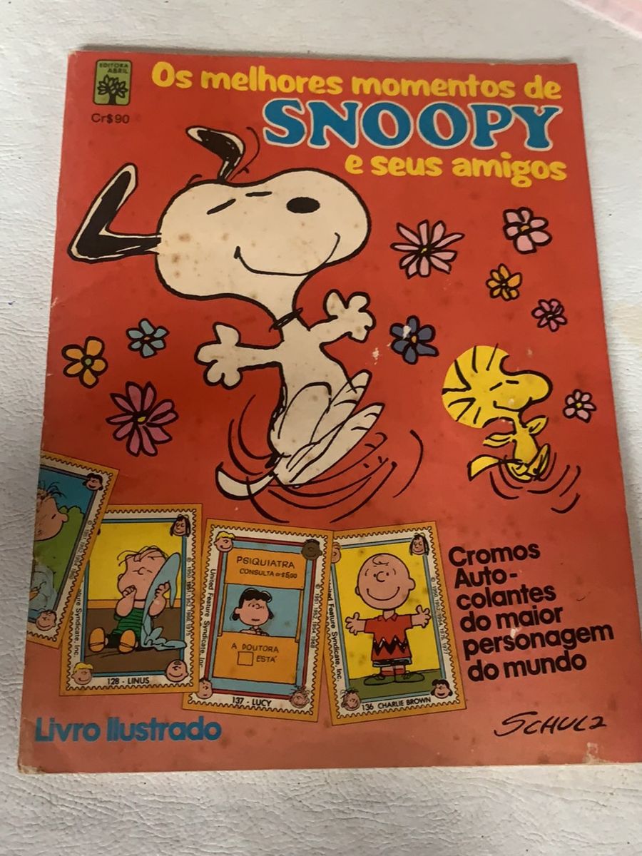 Álbum de Figurinhas do Snoopy | Livro Editora Abril Usado 62560136 | enjoei