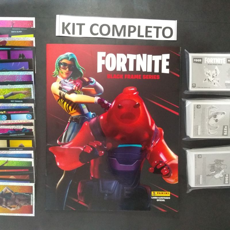 Kit Game Album Fortnite Panini Oficial + 180 Figurinhas