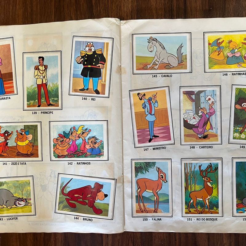 Álbum de Figurinhas Galeria Walt Disney Completo - 1976 | Disney