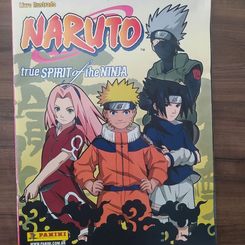 ALBUM FIGURINHAS NARUTO TRUE SPIRIT OF THE NINJA - COMP