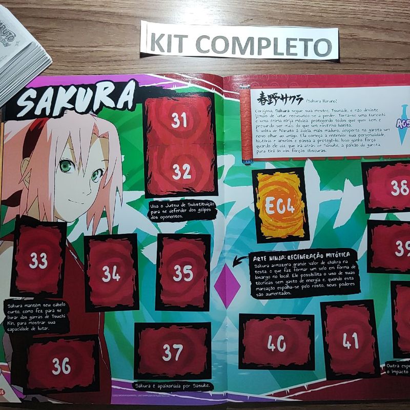 Naruto Shippuden - Álbum Capa Cartão