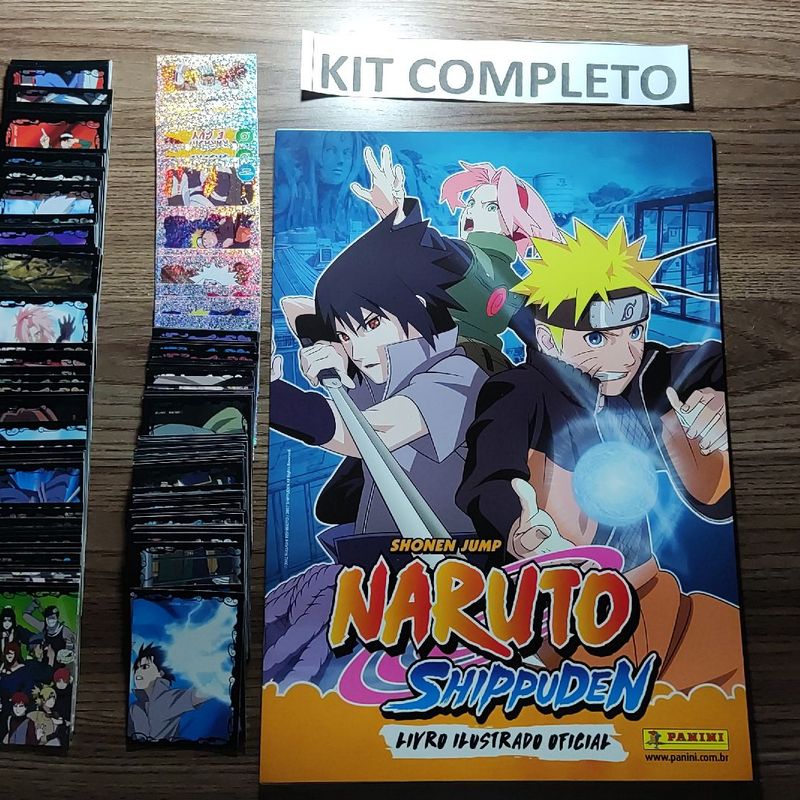 Álbum Figurinhas Naruto Shippuden Panini Completo