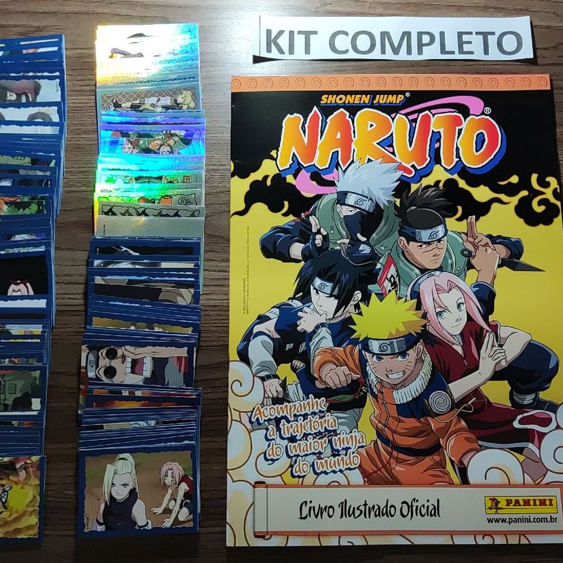 Álbum de Figurinhas Naruto Shippuden Completo para Colar, Brinquedo  Editora Panini 2016 Usado 84059860