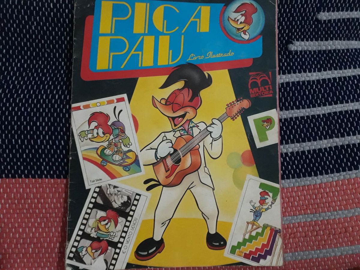 Álbum De Figurinhas Pica Pau Produto Vintage E Retro Multi Editora 