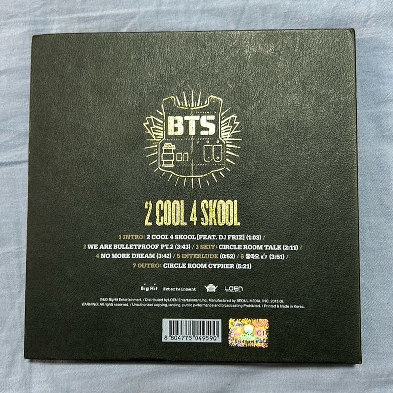 Album Debut Bts - 2 Cool 4 Skool Completo (Kpop K Pop K-Pop