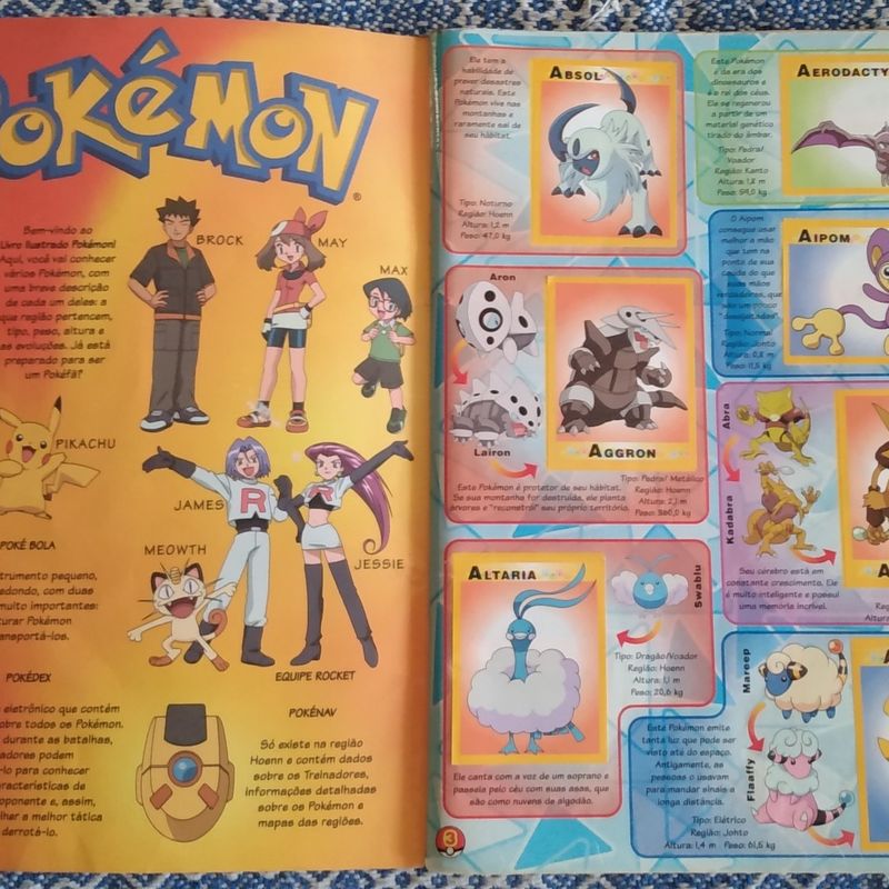 Album De Figurinhas Pokémon Completo Sem Poster Antigo Usado