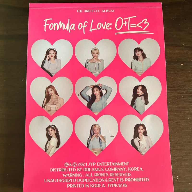 Album Twice Formula Of Love | Twice Nunca Usado 110371856 | enjoei