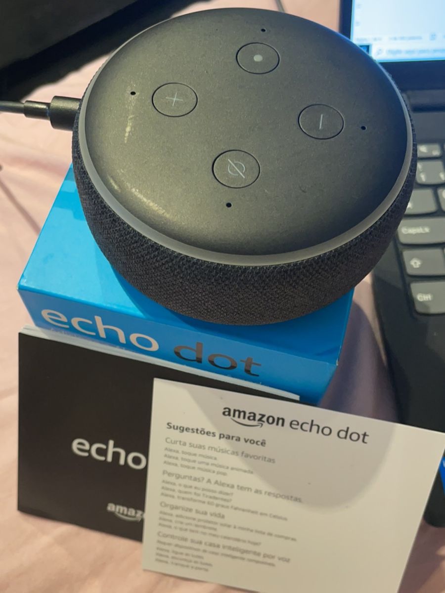 Alexa Echo Dot 3 Geração  Item Info & Eletro Alexa-Dot-3 Nunca