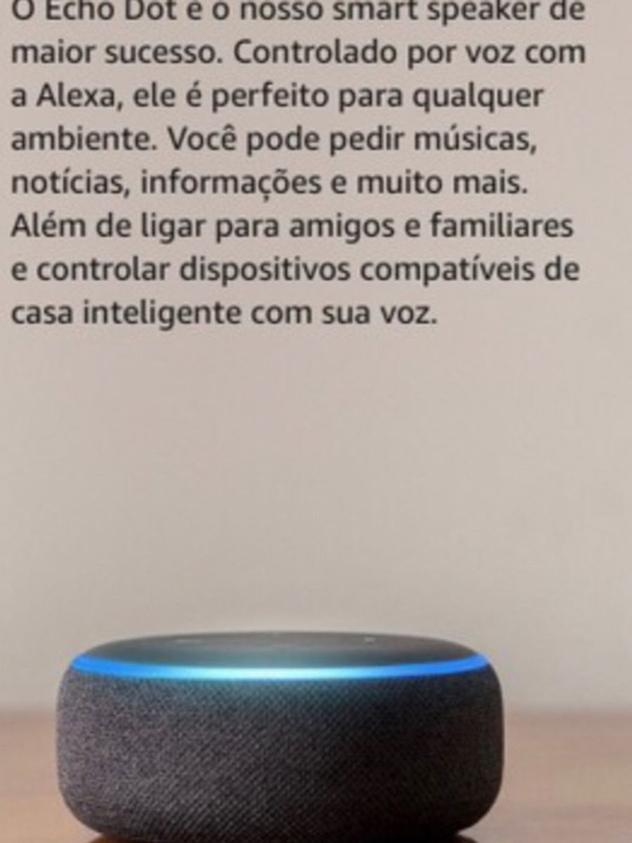 Alexa Echo Dot Terceira Geração Na Embalagem Tv E Display Alexa
