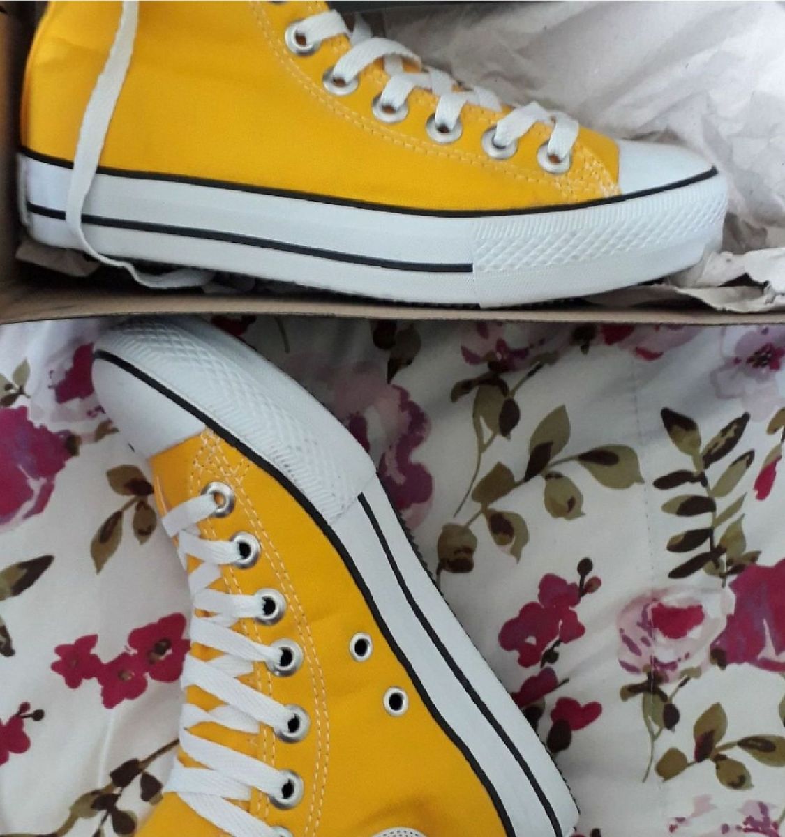 all star amarelo cano alto 35