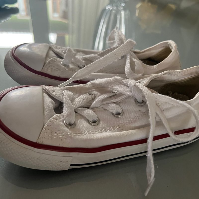 Tênis All Star Branco Cano Baixo, Tênis Feminino All Star Usado 87026269