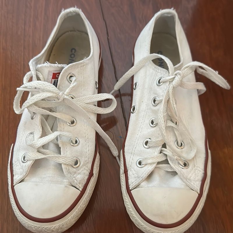 All Star Branco Cano Curto Tam 31 Usado Cal ado Infantil para