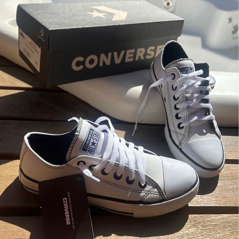 All Star Branco Couro - Comprar em Sam Shoes