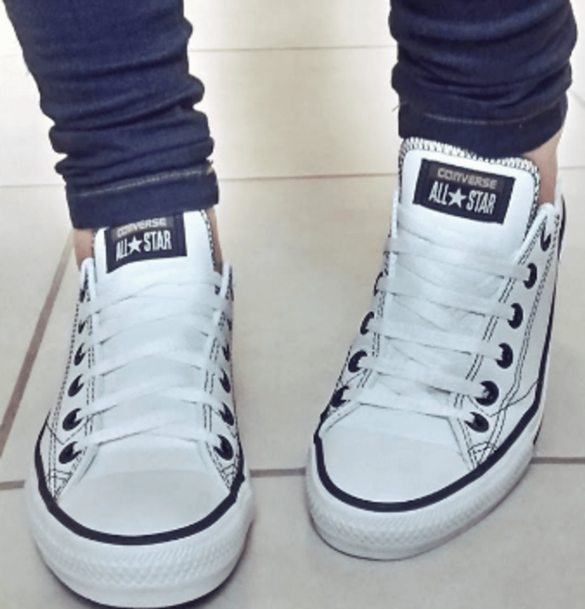 all star branco couro