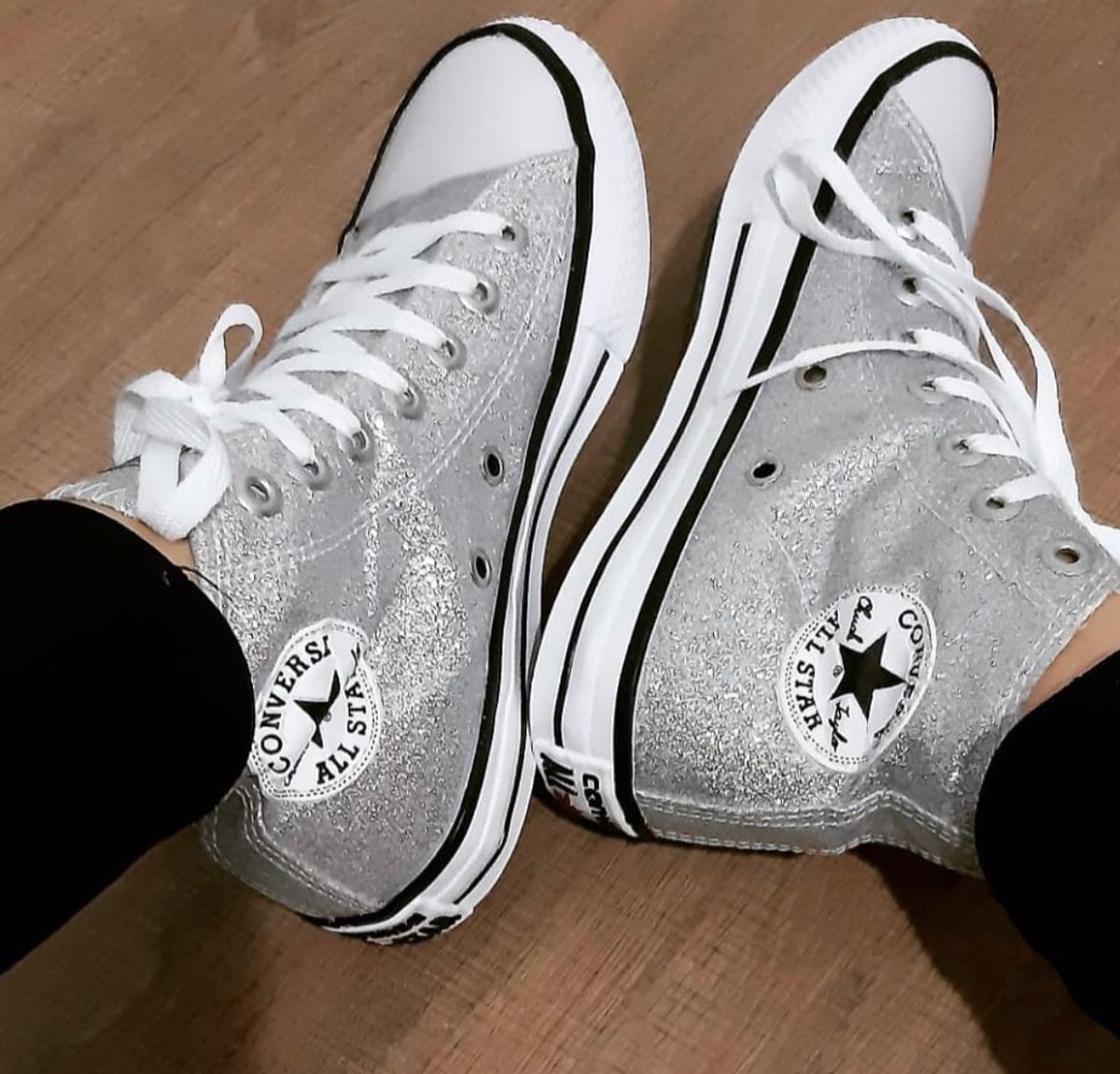 all star branco listra preta