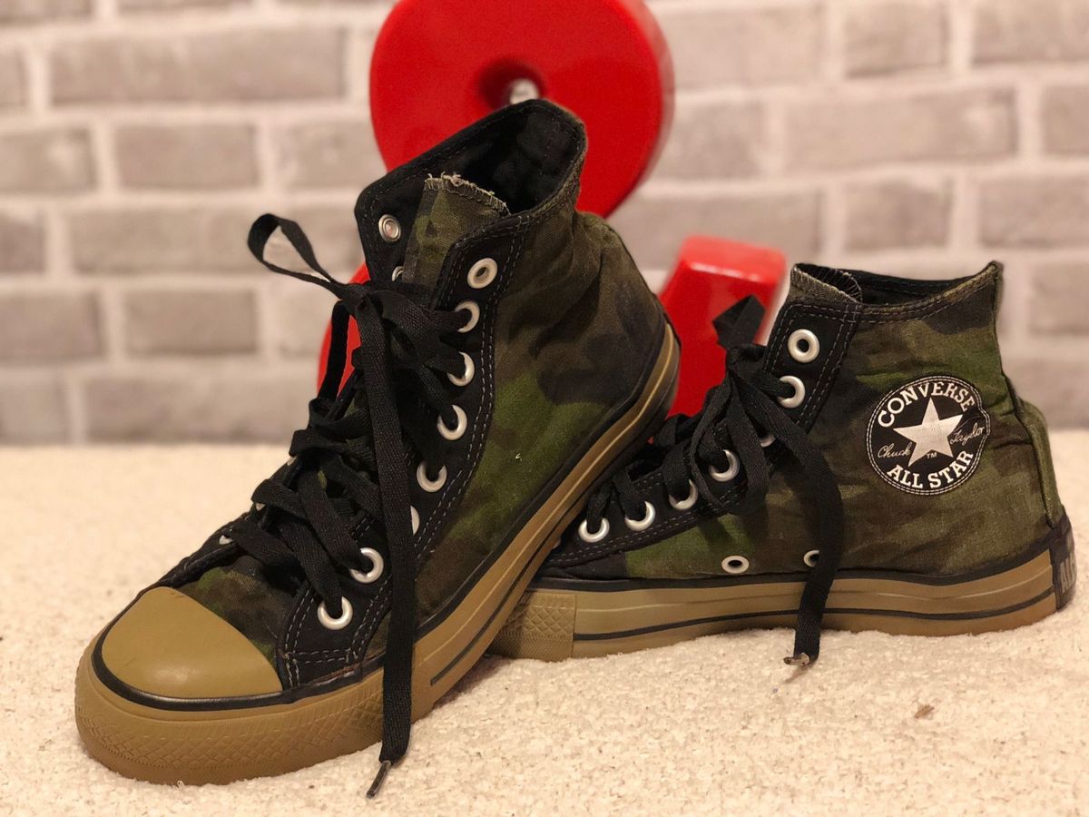 all star cano alto camuflado